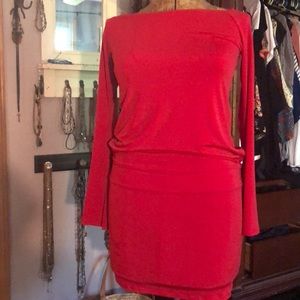 Victoria’s Secret red mini long sleeve dress